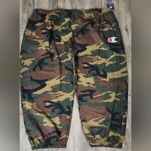 Champion Camo Sweatpants Mens Jogger  Embroidered logo 6XL NWT drawstring